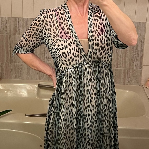 Giada Forte Silk Leopard Print Dress - Picture 15 of 15